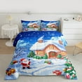 thumbnail image 2 of Manfei Lovely Santa Claus Bedding Comforter Set,Happy Christmas Twin Comforter Sets,Chic Xmas Tree Bedding Set For Children,Luxury Bedroom Decor Reversible,2-Piece, 2 of 8