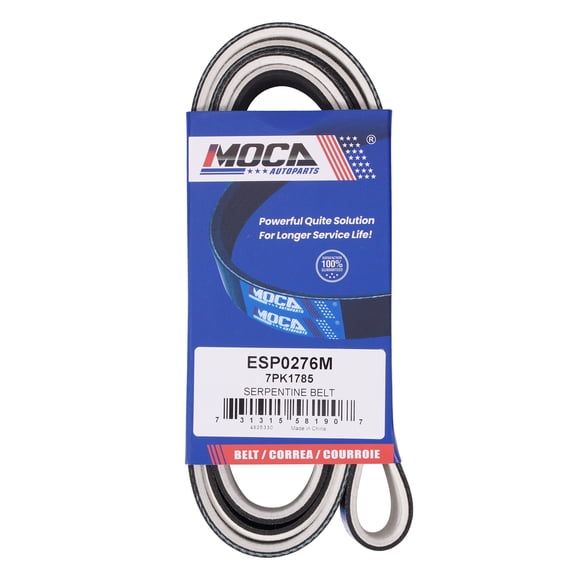 MOCA AUTOPARTS 7PK1785 Fabric Faced Serpentine Belt Fit for 2003-2007 Honda Accord 2.4L