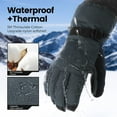 Sefzone Unisex Ski Gloves, 3M Thinsulate Waterproof, Touchscreen Winter