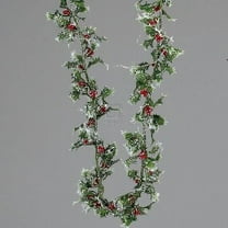 Miniature Laser Silver Holly Garland