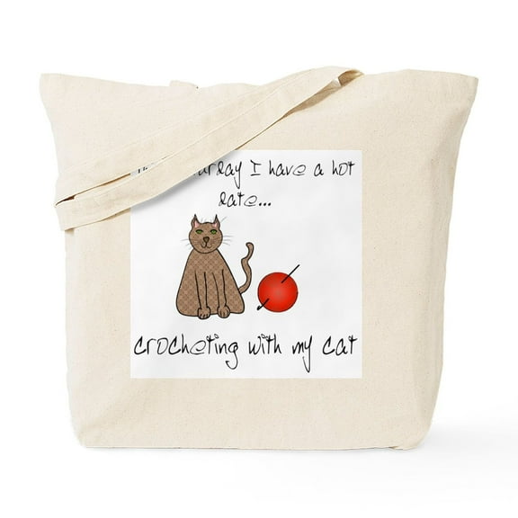 CafePress - Crochetcat Tote Bag - Unisex Canvas Tote Bag, Beige, 1-Piece