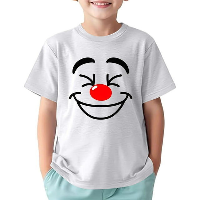 Xuewenshw T-Shirt Imprimé Sport Décontracté Confortable Col Rond Manches Courtes pour Enfants Filles Qui Soulèvent des Hauts