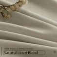 thumbnail image 4 of Neutral 102 Inch Linen Pinch Pleated Blackout Curtains Extra Wide 60 Inch Width for Sliding Glass Doors Modern Pleated Linen Blend Large Window Drapes 2 Layer Bedroom Living Room Taupe, 4 of 17