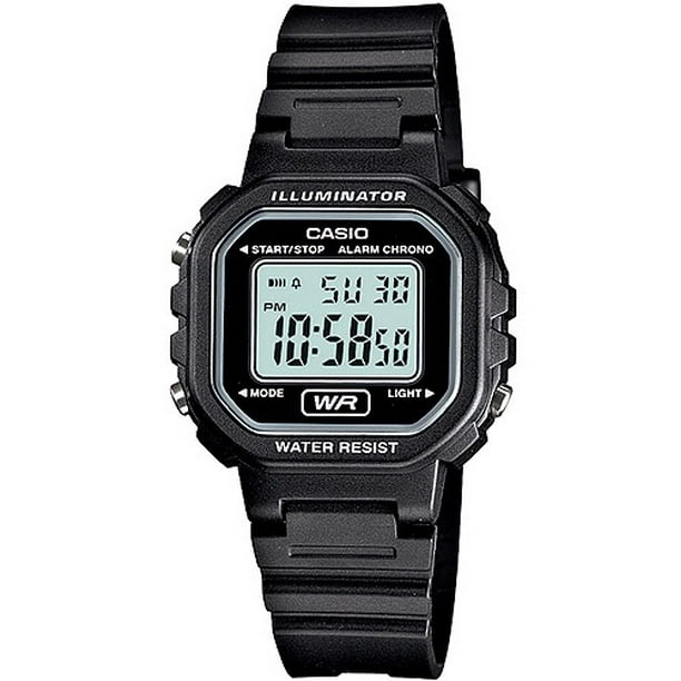 Casio Casio Women S Digital Casual Watch Black White Lawh 1a Walmart Com Walmart Com