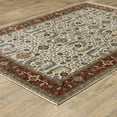 thumbnail image 5 of HomeRoots Ivory Red Green Grey Blue And Navy Oriental Power Loom Stain Resistant Area Rug, 5 of 10
