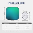 thumbnail image 6 of Uemuo Green Turquoise Teal Printed 2 PCS Car Windshield Sun Shade, Auto Sun Heat and UV Rays Blocker, Foldable Automotive Front Window Sunshade Protector, 6 of 7