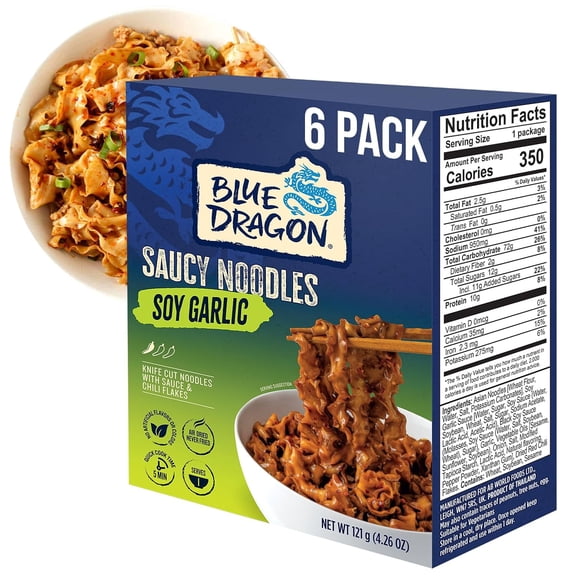 Blue Dragon Soy Garlic Saucy Noodles 4.26 oz