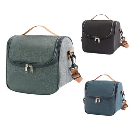 Diamond Shape Lunch Bag Reusable Insulated Lunch Tote Bag Leakproof Lunch Box Container Gray