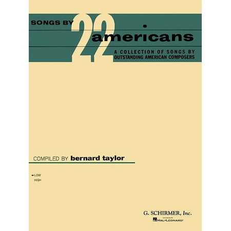 Songs by 22 Americans: Low Voice, (Paperback)