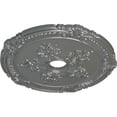 thumbnail image 3 of Ekena Millwork 26"OD x 3 3/4"ID x 1 1/2"P Attica with Rose Ceiling Medallion (Fits Canopies up to 4 1/2"), Hand-Painted Silver, 3 of 5