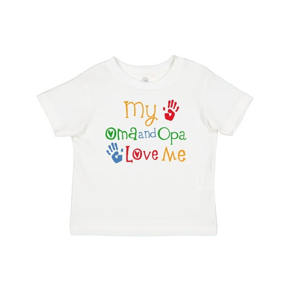 Inktastic Oma and Opa Love Me Grandchild Boys or Girls Baby T-Shirt