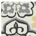 thumbnail image 4 of SAFAVIEH Four Seasons Katelynn Damask Polyester Runner Rug, Grey/Ivory, 2'3" x 8', 4 of 6