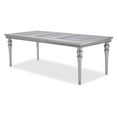 thumbnail image 2 of Michael Amini Melrose Plaza Rectangular Vinyl Dining Table in Dove Gray, 2 of 11