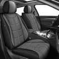 thumbnail image 6 of Car Seat Covers Fit for Nissan Versa 2009-2026 Non-Slip Leather Car Seat Protector Compatible Airbag Gray,Front Set(2 Seats), 6 of 7