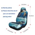 thumbnail image 5 of Sikiie Watercolor Turtle Car Seat Covers 2PCs Front Car Seat Covers Universal fit for Most Cars SUVs and Trucks-1, 5 of 9