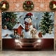 thumbnail image 5 of Fondo navideño colgante de tela para garaje | Fondo de fotografía de poliéster de 400 x 180 cm | Decoración para fiestas y fotos de Halloween y Navidad, 5 of 6