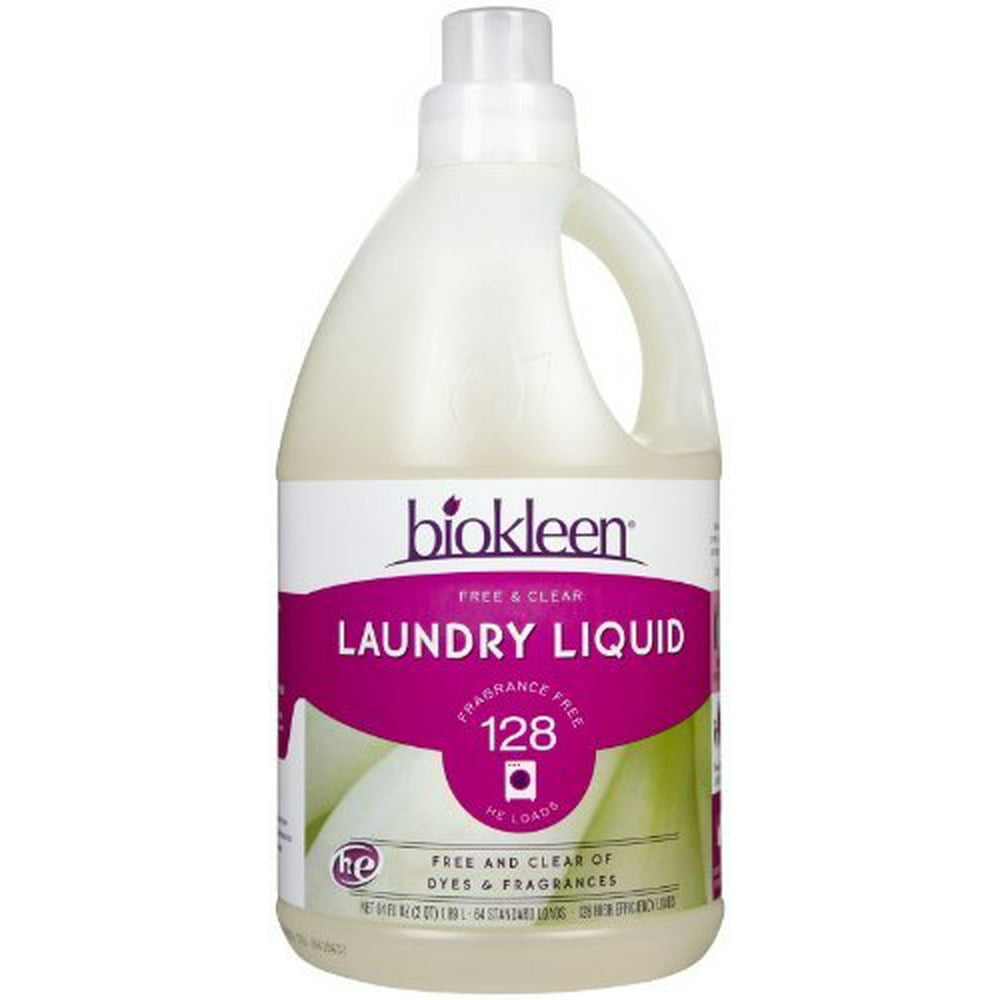 Biokleen Laundry Liquid Free and Clear 64 oz