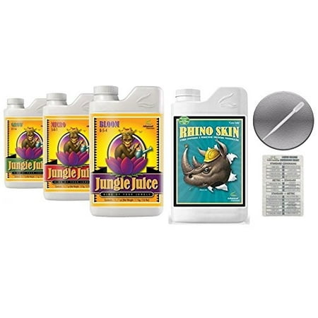 advanced nutrients jungle juice bloom grow micro 4l skin bundle chart
