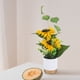 thumbnail image 5 of GOOHOCHY Girasol artificial en maceta, bonsái falso, girasol artificial, planta en maceta decorativa, bonsái artificial, 5 of 8