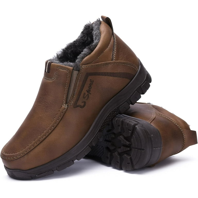 COSIDRAM Men's High-Top Casual Sneakers - Driving Boot Style Walking Shoes For Business & Office