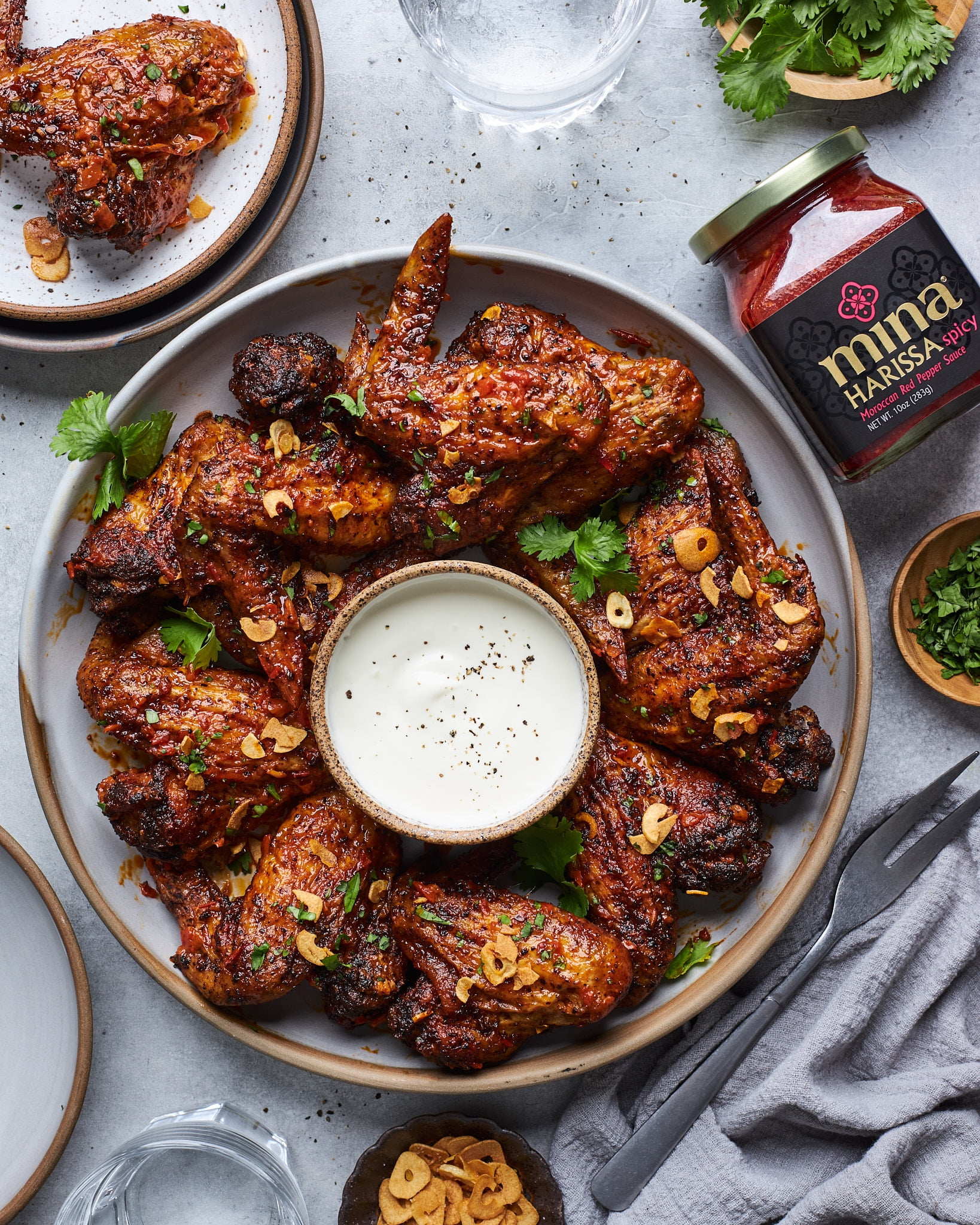 Mina, Harissa Spicy Moroccan Red Pepper Sauce , 10 Fl oz