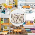 thumbnail image 5 of Foldable Fabric Storage Bin Home Cubes Clothing Organizer Bins Large Collapsible Box Basket for Home Organizer Squares and Ginkgo Leaves Pattern, 5 of 7