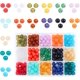 thumbnail image 1 of Lote surtido de 450 cuentas acrílicas de imitación de piedras preciosas de 15 colores, 8 mm, redondas y sueltas., 1 of 8