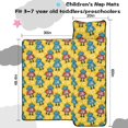 thumbnail image 5 of Robot and Gears Yellow Pattern Teens Toddler Nap Mat with Pillow, Sleeping Mat Bag for Preschool Daycare 60"x20", 5 of 6