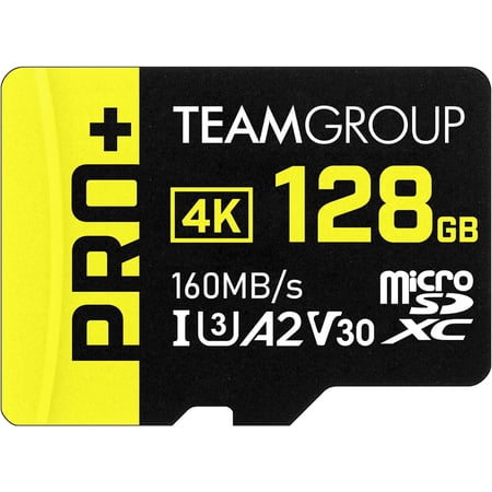 A2 Pro Plus 128GB ro SDXC UHS-I U3 A2 V30, Read/Write up to 160/110 MB/s for Nintendo-Switch, Gaming