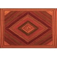 thumbnail image 1 of Ahgly Company Indoor Rectangle Abstract Orange Contemporary Area Rugs, 6' x 9', 1 of 1