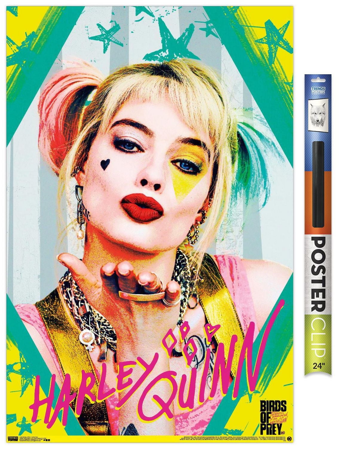 DC Comics Movie - Birds of Prey - Harley Quinn - Kiss Wall Poster, 22.375" x 34"