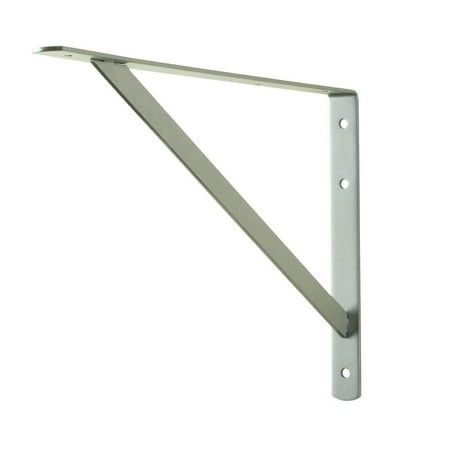 Everbilt 16 In X 10 Satin Nickel Heavy Duty Shelf Bracket From Satin Nickel Heavy Duty Shelf Bracket