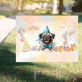 thumbnail image 4 of Watercolor Pug Happy Birthday Celebration Balloons Gift Party Yard Sign Dog Lover Gifts Outdoor Home Lawn Garden Porch Decor - 00028, 4 of 5