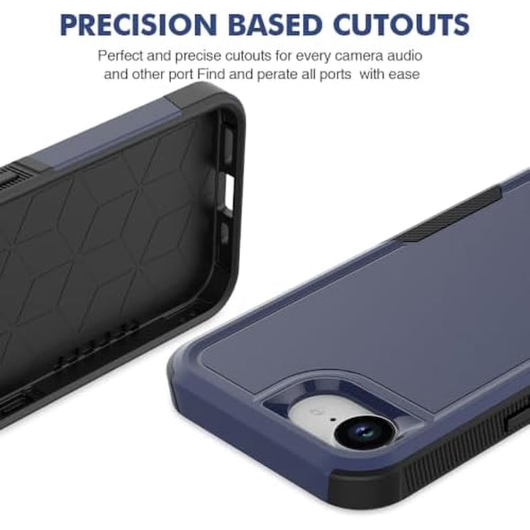 Komi iPhone 16E Case: Dual Layer Protective Heavy Duty Cell Phone Cover Shockproof Rugged with HD Screen Protector - Military Protection Bumper Tough Komi iPhone 16E Case: Dual Layer Protective Heavy Duty Cell Phone Cover Shockproof Rugged with HD Screen Protector - Military Protection Bumper Tough