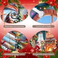 thumbnail image 4 of Christmas Tree Santa's Workshop Banner Gifts Christmas Display Elves Wreath Holiday Backdrop for Christmas Party Holiday Decoration Xmas Event, 4 of 9