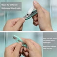 thumbnail image 5 of Nail Clippers and Nail File Set Sharp Sturdy Fingernail and Toenail Clipper Nail Catcher Stainless Steel Curved Blade, 5 of 8