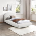thumbnail image 2 of Meridian Furniture Genesis Cream Teddy Fabric Twin Bed, 2 of 6