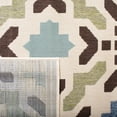 thumbnail image 5 of SAFAVIEH Veranda Branson Geometric Indoor/Outdoor Runner Rug, Cream/Aqua, 2'3" x 12', 5 of 6