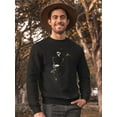 thumbnail image 2 of Jazz Saxophone Player Sweatshirt Men -SPIdeals Designs, Male 5X-Large, 2 of 4