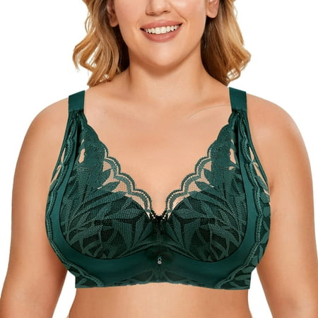 

zuwimk Bras For Women Full Coverage Women s Activewear Mid Impact Molded Cup Seamless Sports Bra Green 42/95D