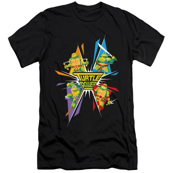 TMNT Teenage Mutant Ninja Turtles Turtle Power Unisex Adult Canvas Brand T Shirt