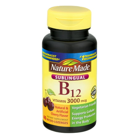 NM Sublingual Vitamin B12 3000 mcg.
