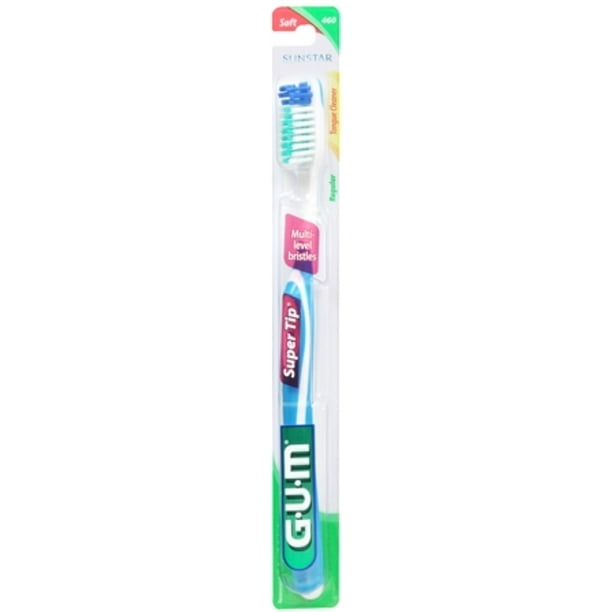 GUM Super Tip Toothbrush Soft/Full 1 Each (Pack of 2)