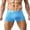 Blue, variant on Male Casual Breathable Underwear Pant Cotton Belt Print Knickers Comfortable Boxer