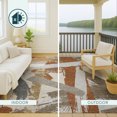 thumbnail image 5 of Addison Rugs Chantille Indoor/Outdoor Transitional Abstract Paprika Machine Washable Round Rug, 8' x 8', 5 of 8