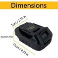 thumbnail image 3 of Battery Adapter for 18v Ridgid/AEG  Li-ion Battery Convert to dewalt 18V 20v max BatteryDCB200, 3 of 3