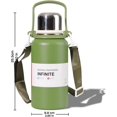 thumbnail image 2 of 40 oz Stainless Steel Insulated Water Bottle with Handle & Strap, Double wall, 2 of 5