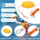 thumbnail image 3 of Uxcell 2 piezas de línea de remolque de flotador de nylon con gancho de acero inoxidable marcador de boya naranja 16 pies, 3 of 6