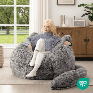 Chill Sack Bean Bag Chair, Memory Foam with Ultra Fur Cover, Kids
