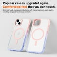 thumbnail image 6 of Allytechgroup iPhone 14 Case with Screen Protector, Compatible with Magsafe Transparent Matte Back Cover Anti-Scratch Drop Protective Phone Case for Apple iPhone 14, Lightpurple, 6 of 7